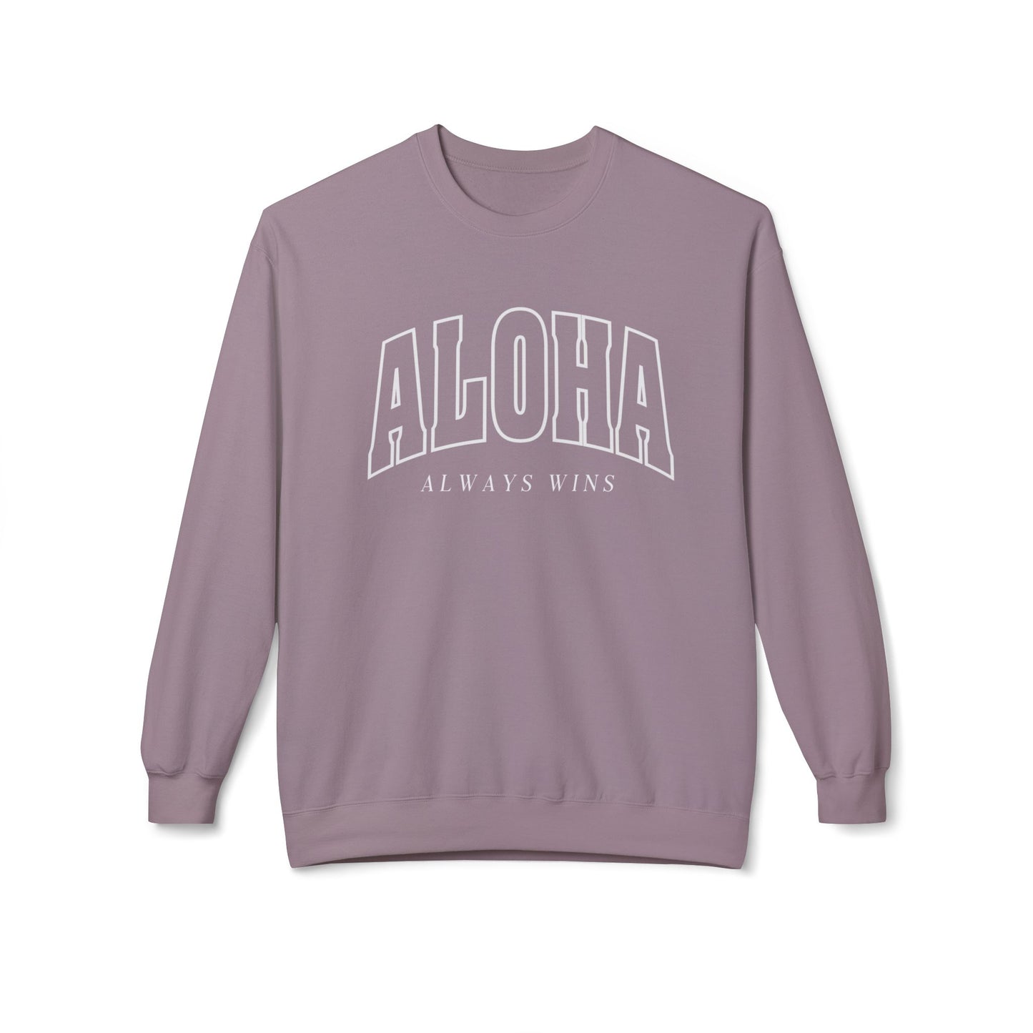 Aloha Always Wins Softstyle Crewneck Sweatshirt
