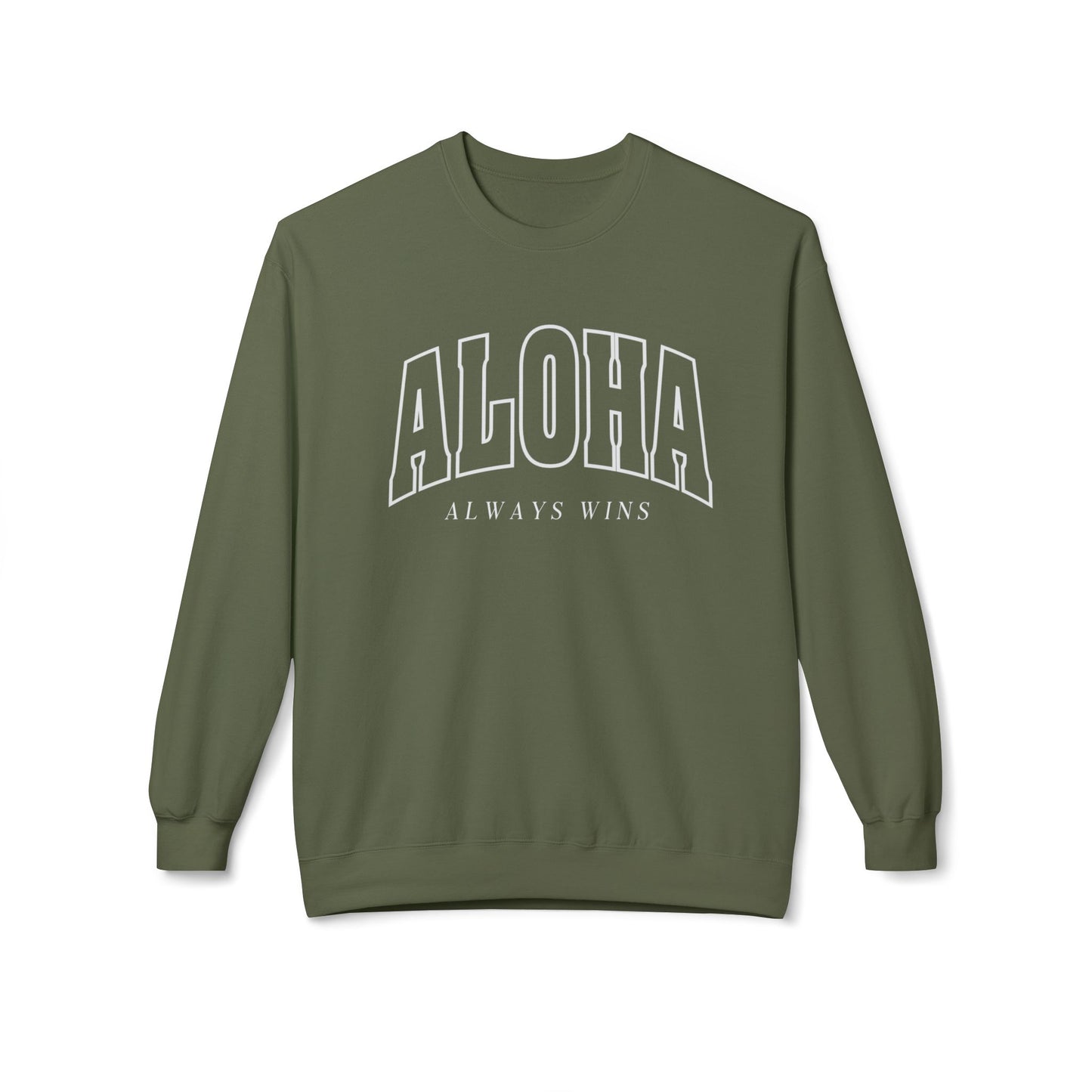 Aloha Always Wins Softstyle Crewneck Sweatshirt
