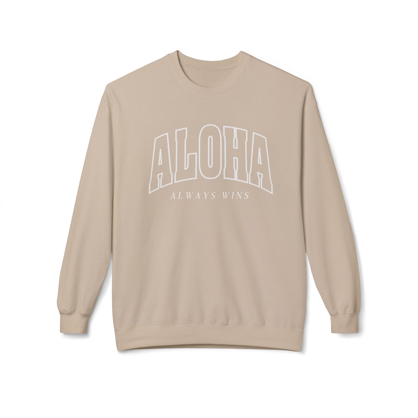 Aloha Always Wins Softstyle Crewneck Sweatshirt