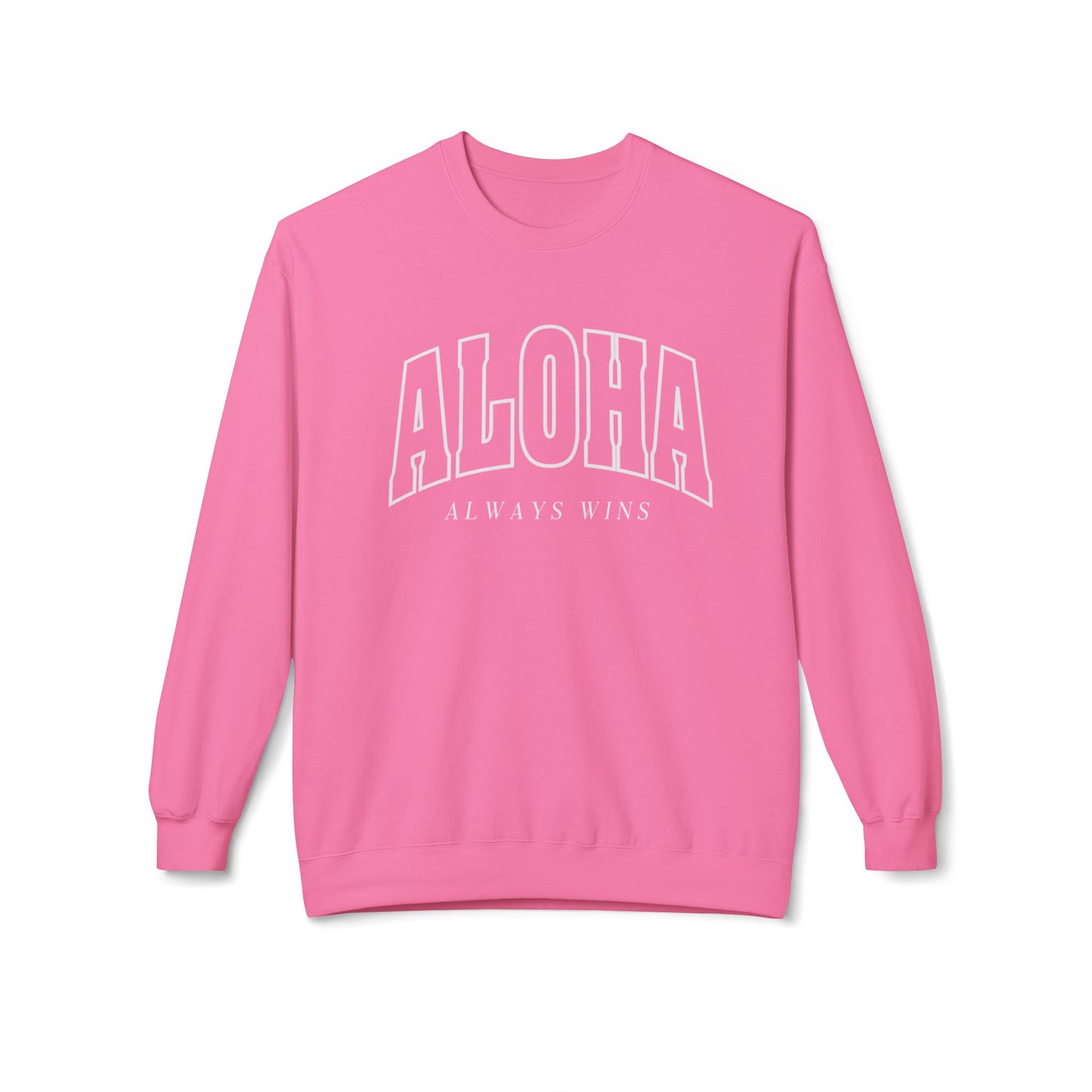 Aloha Always Wins Softstyle Crewneck Sweatshirt