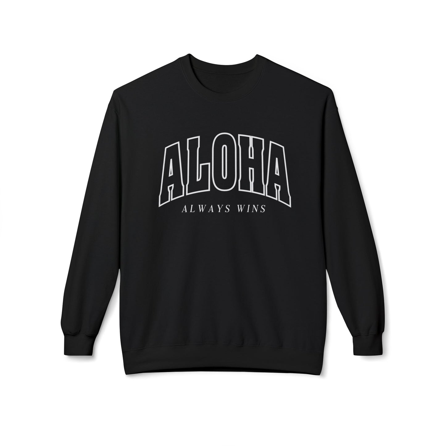 Aloha Always Wins Softstyle Crewneck Sweatshirt