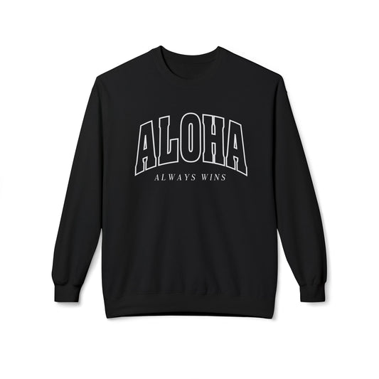 Aloha Always Wins Softstyle Crewneck Sweatshirt