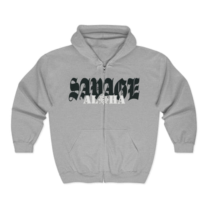 Savage Aloha - Full Zip Hooded Jacket