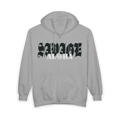 Savage Aloha - Full Zip Hooded Jacket